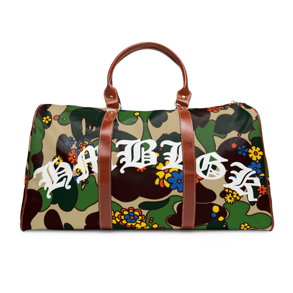 Blackletter Camouflage Travel Bag