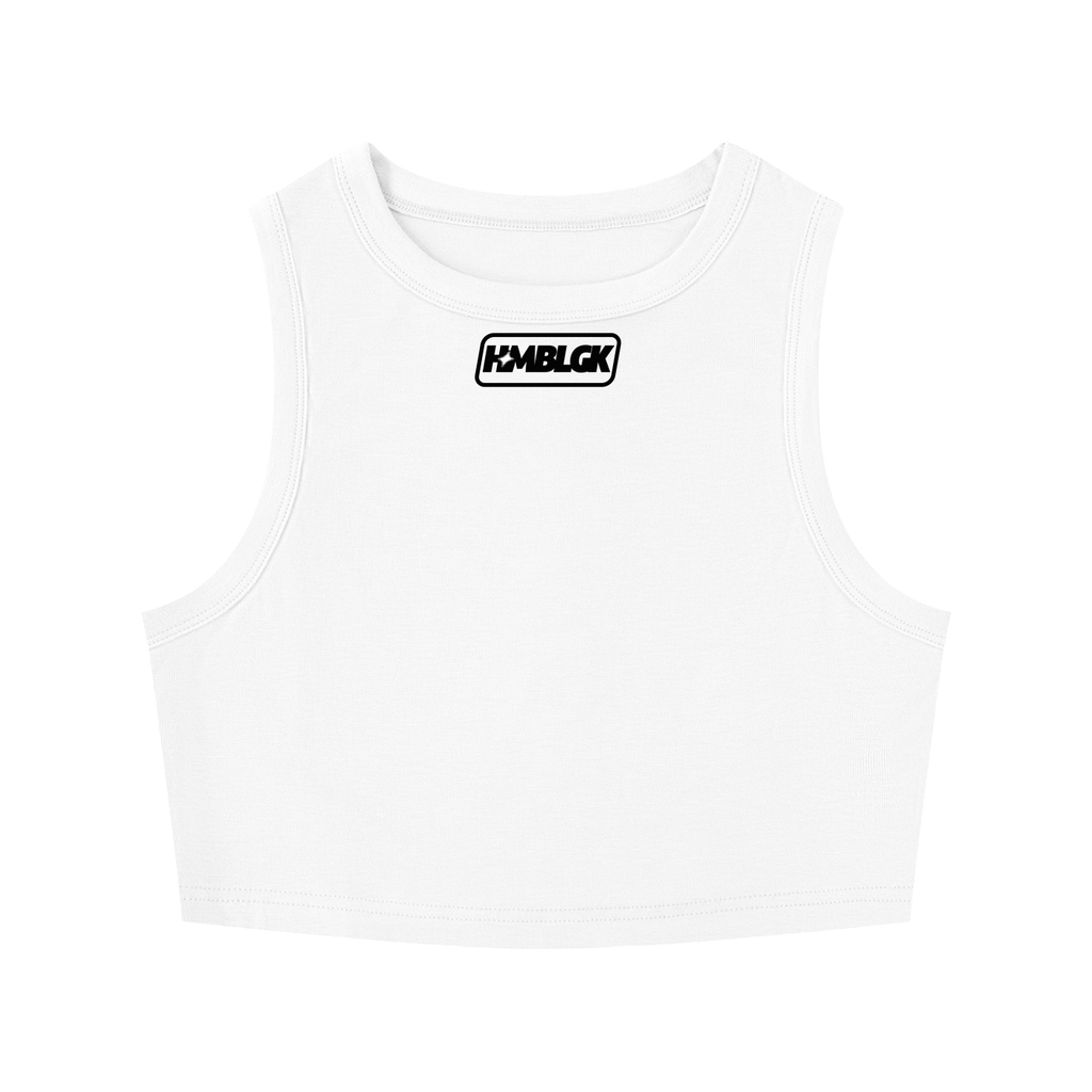 Squad Crop Tank Top (White)