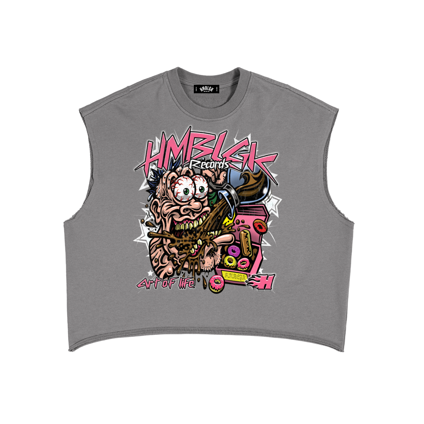 Donuts Party Tank Top (Gray)