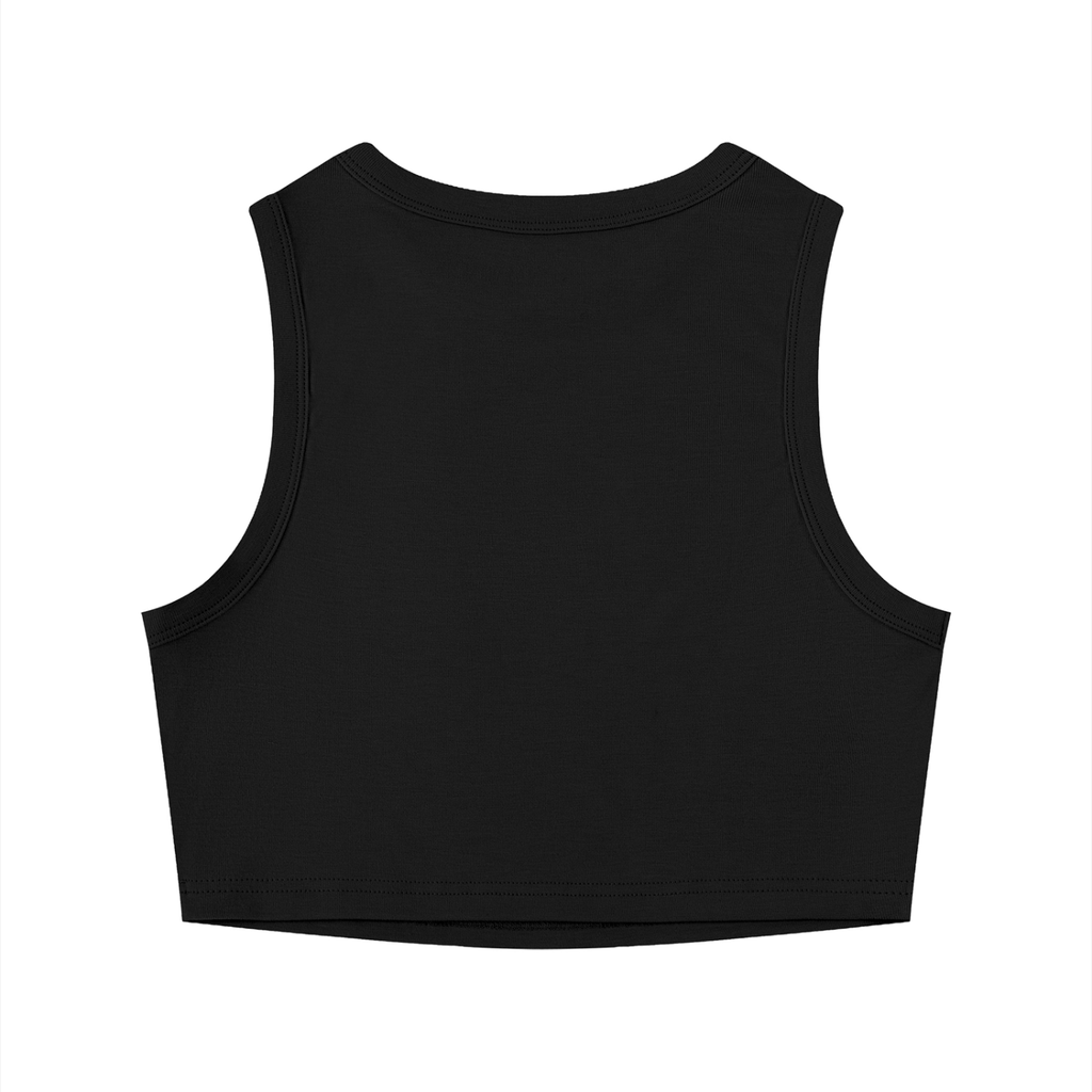 Squad Crop Tank Top (Black/Pink)