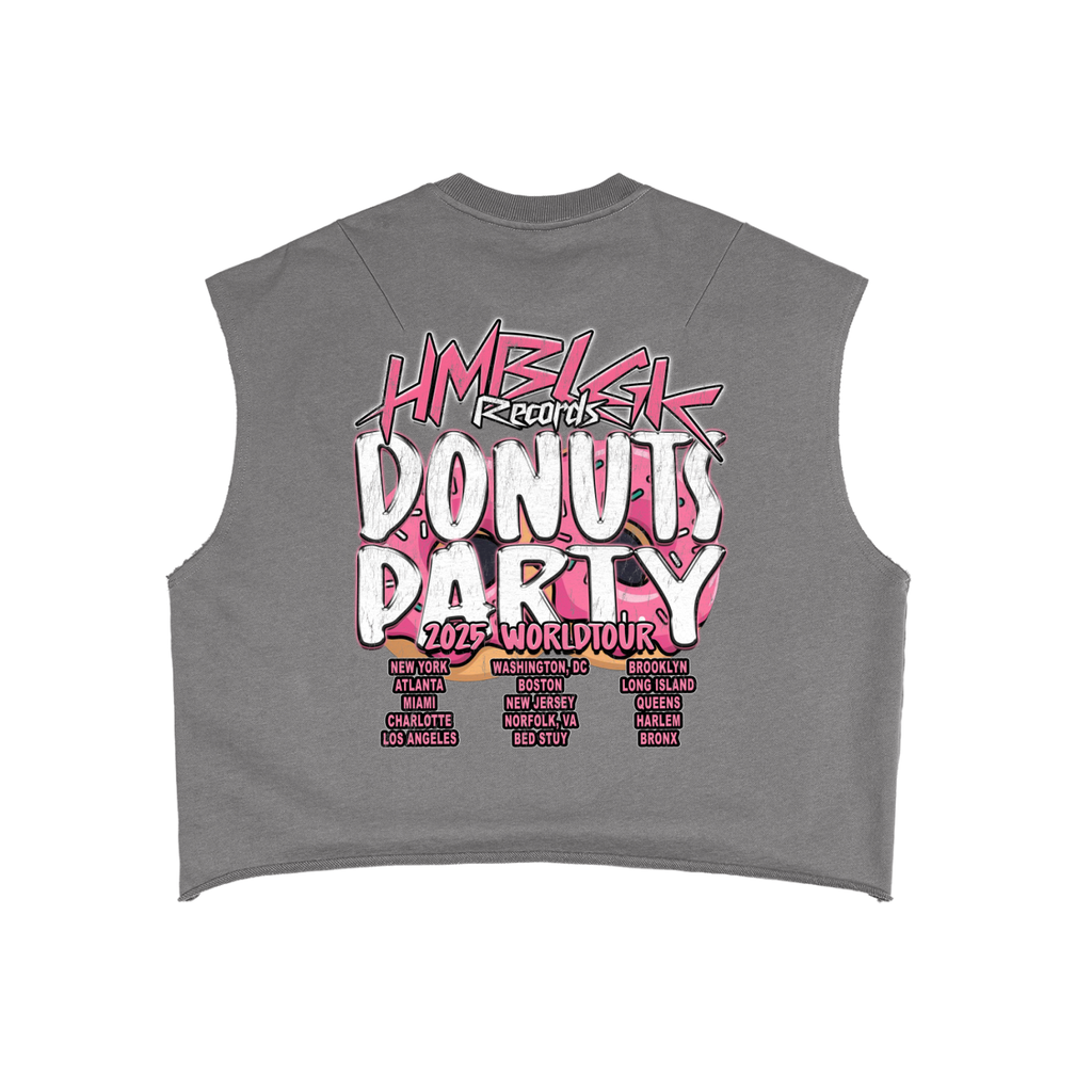 Donuts Party Tank Top (Gray)