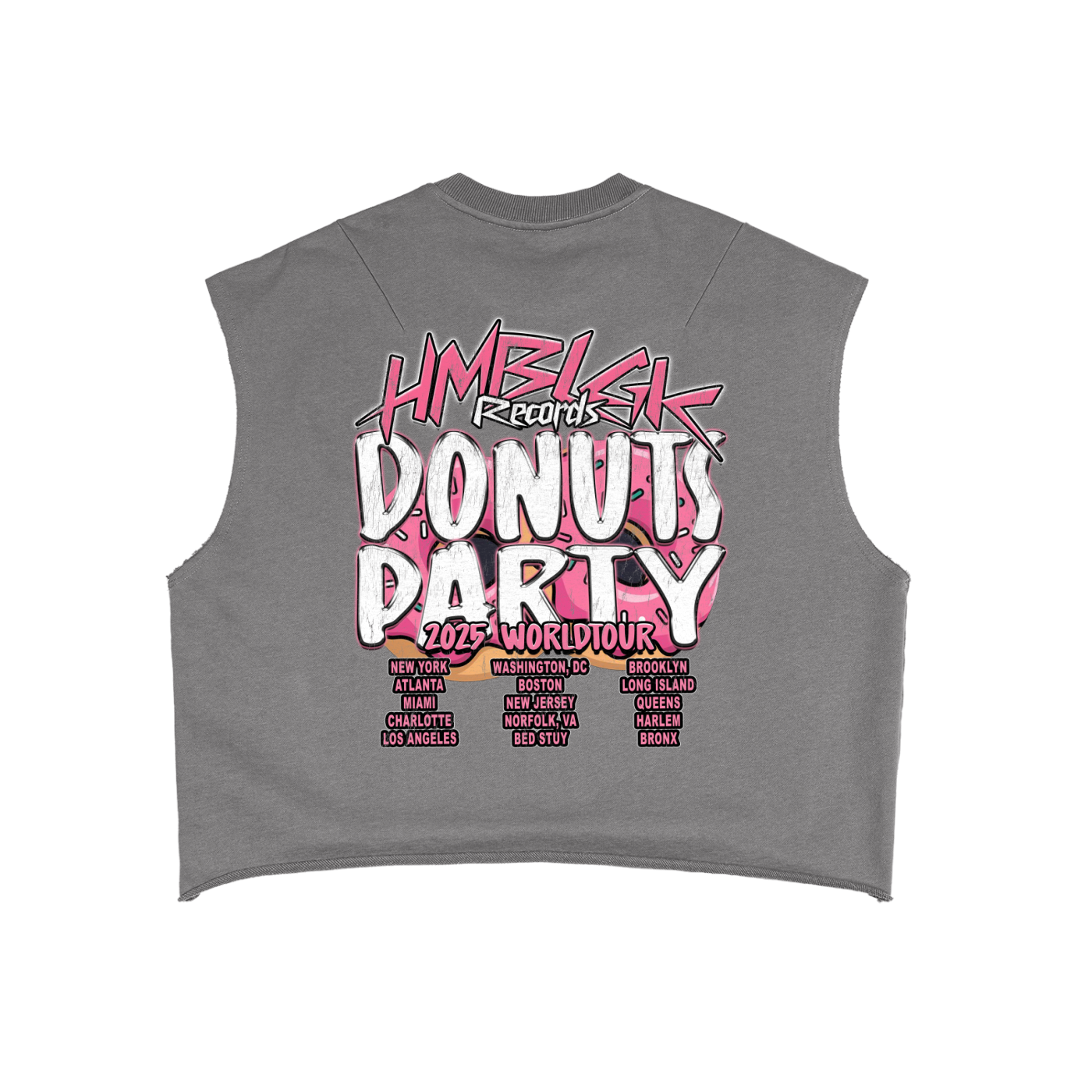 Donuts Party Tank Top (Gray)