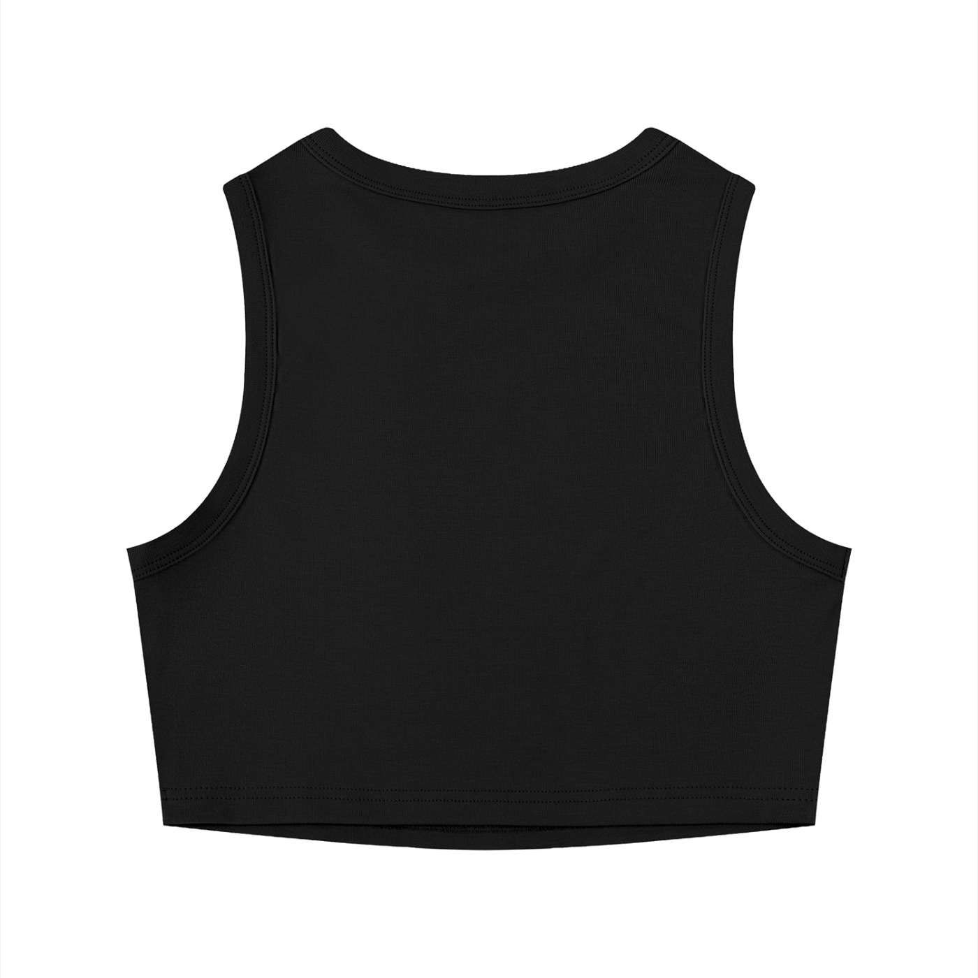 Squad Crop Tank Top (Black/White)