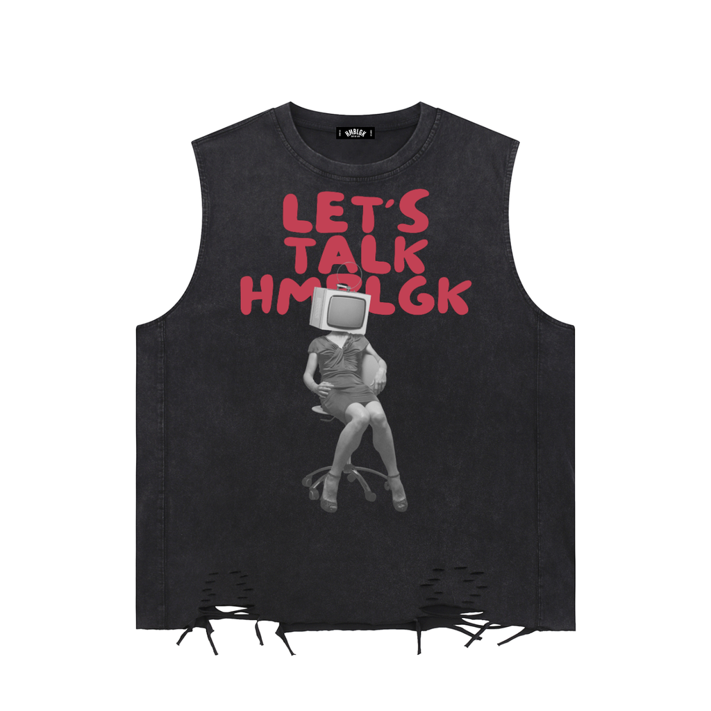 Let's Talk Tank Top (Black)