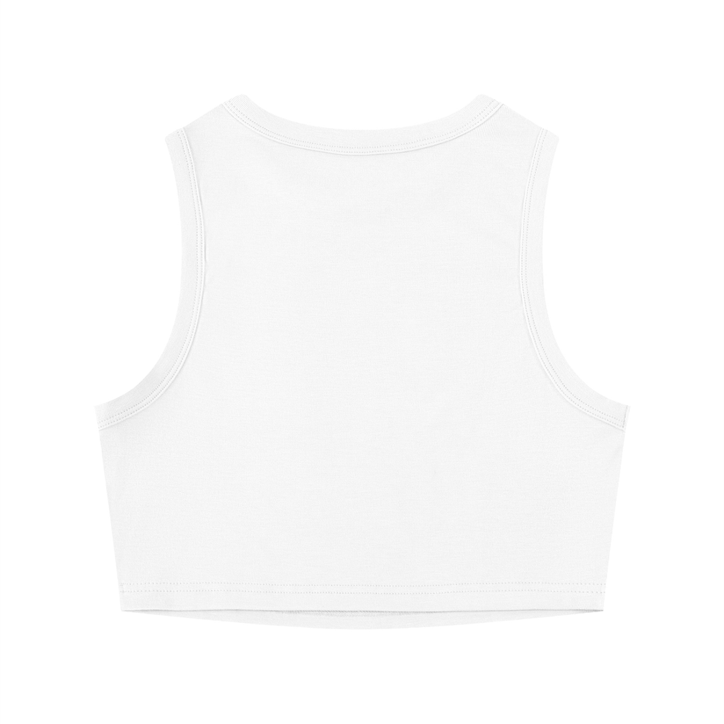 Squad Crop Tank Top (White)