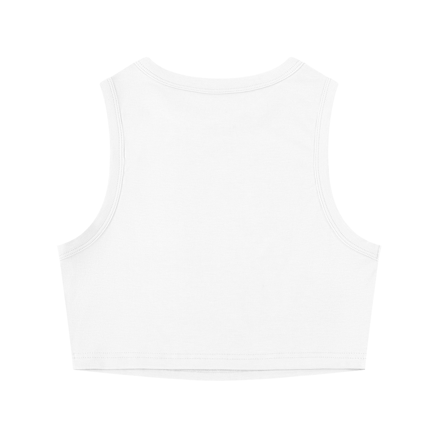 Squad Crop Tank Top (White)