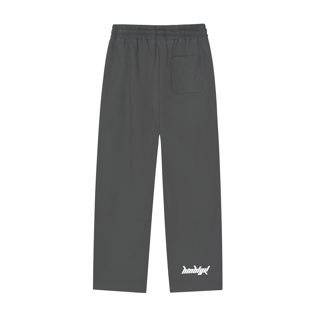 Hypik Reflection Striped Straight-Leg Sweatpants Gray