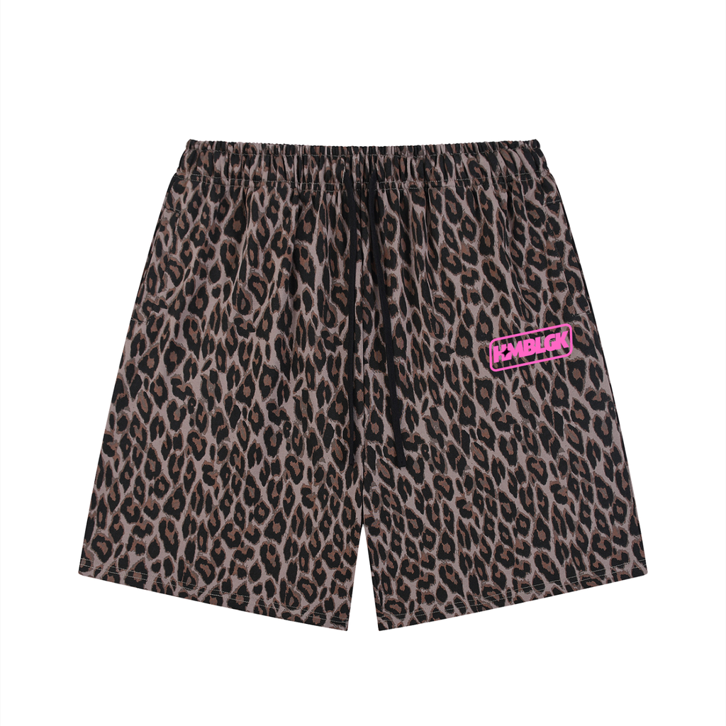 Squad Leopard Shorts (Pink)